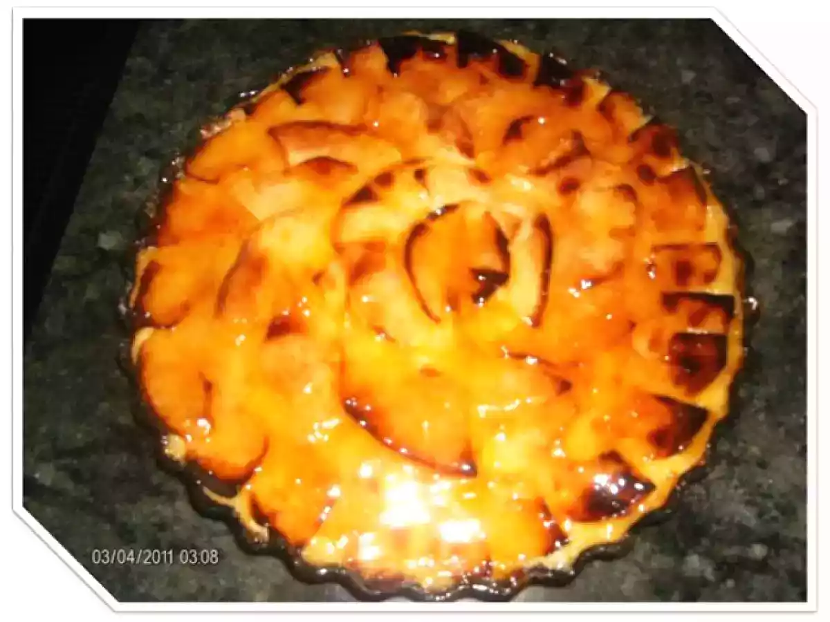 TARTA DE MANZANA CON CREMA DE ALMENDRAS