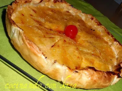 Tarta de Manzana hojaldrada con Crema Pastelera