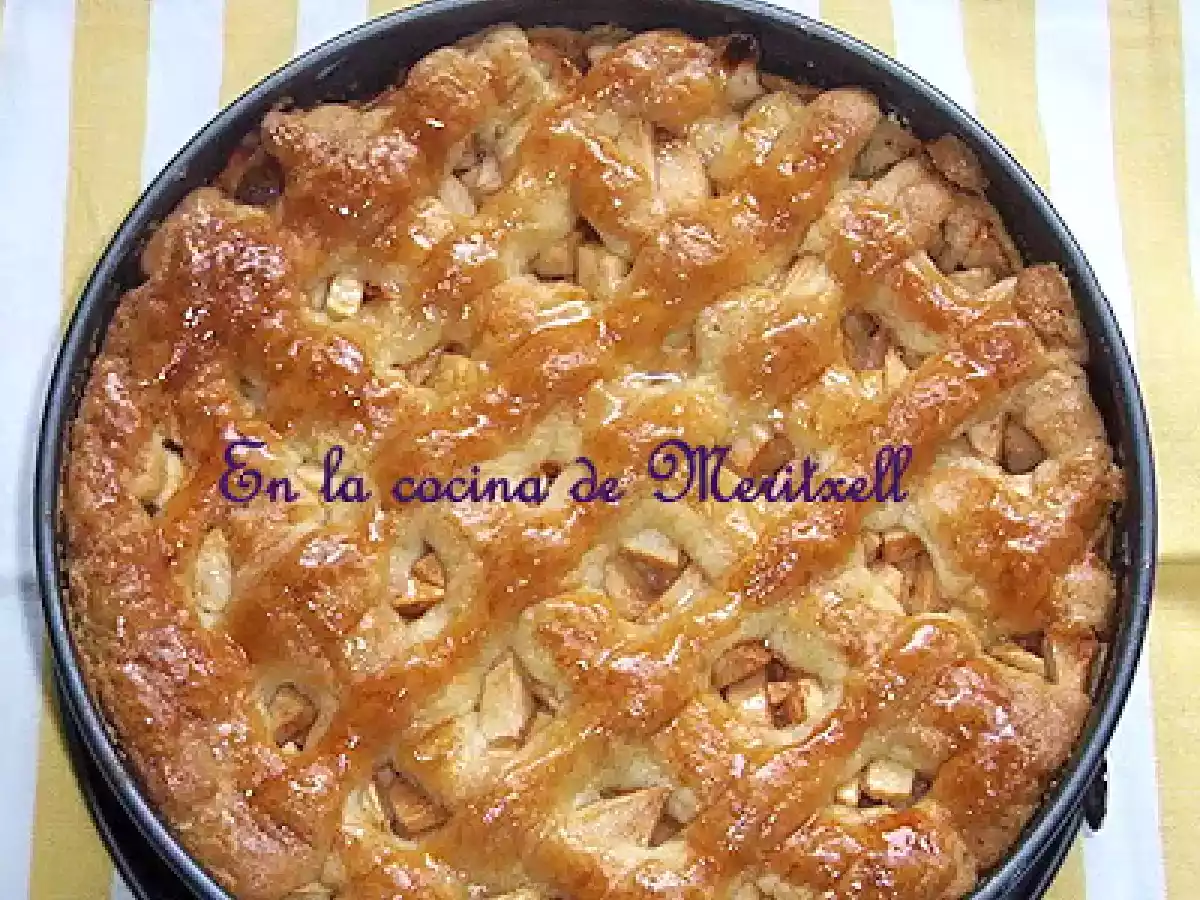 Tarta de manzana holandesa, original