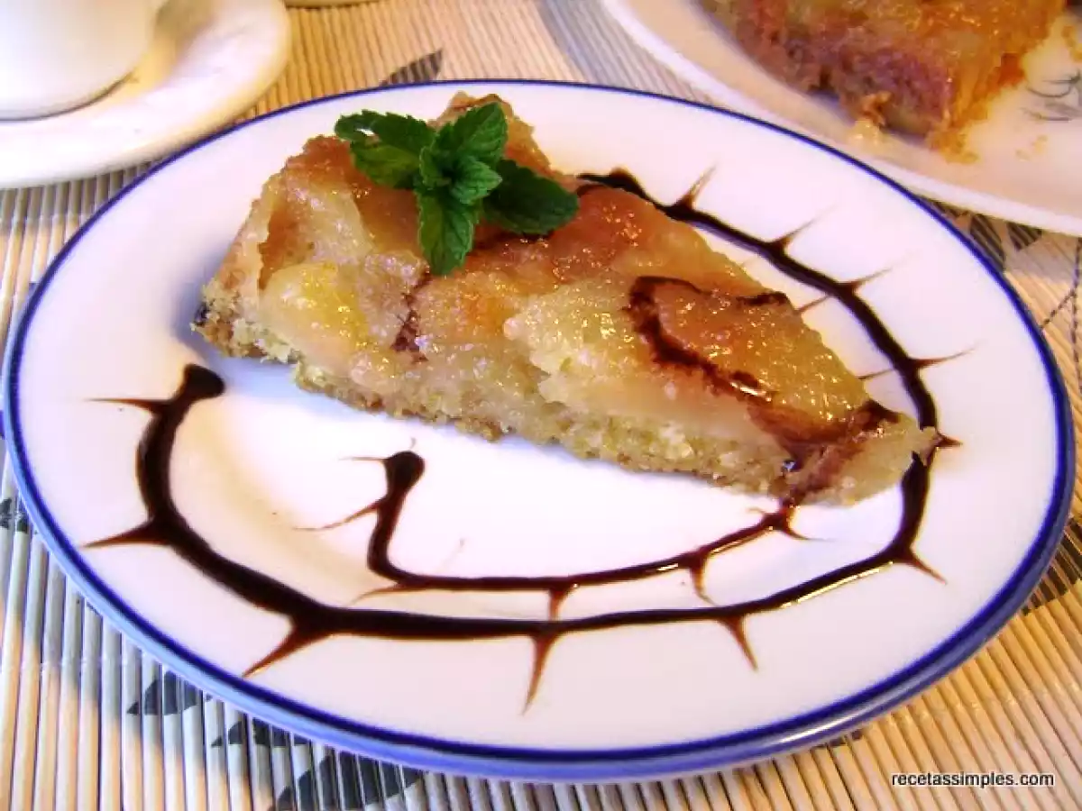 Tarta de manzana invertida