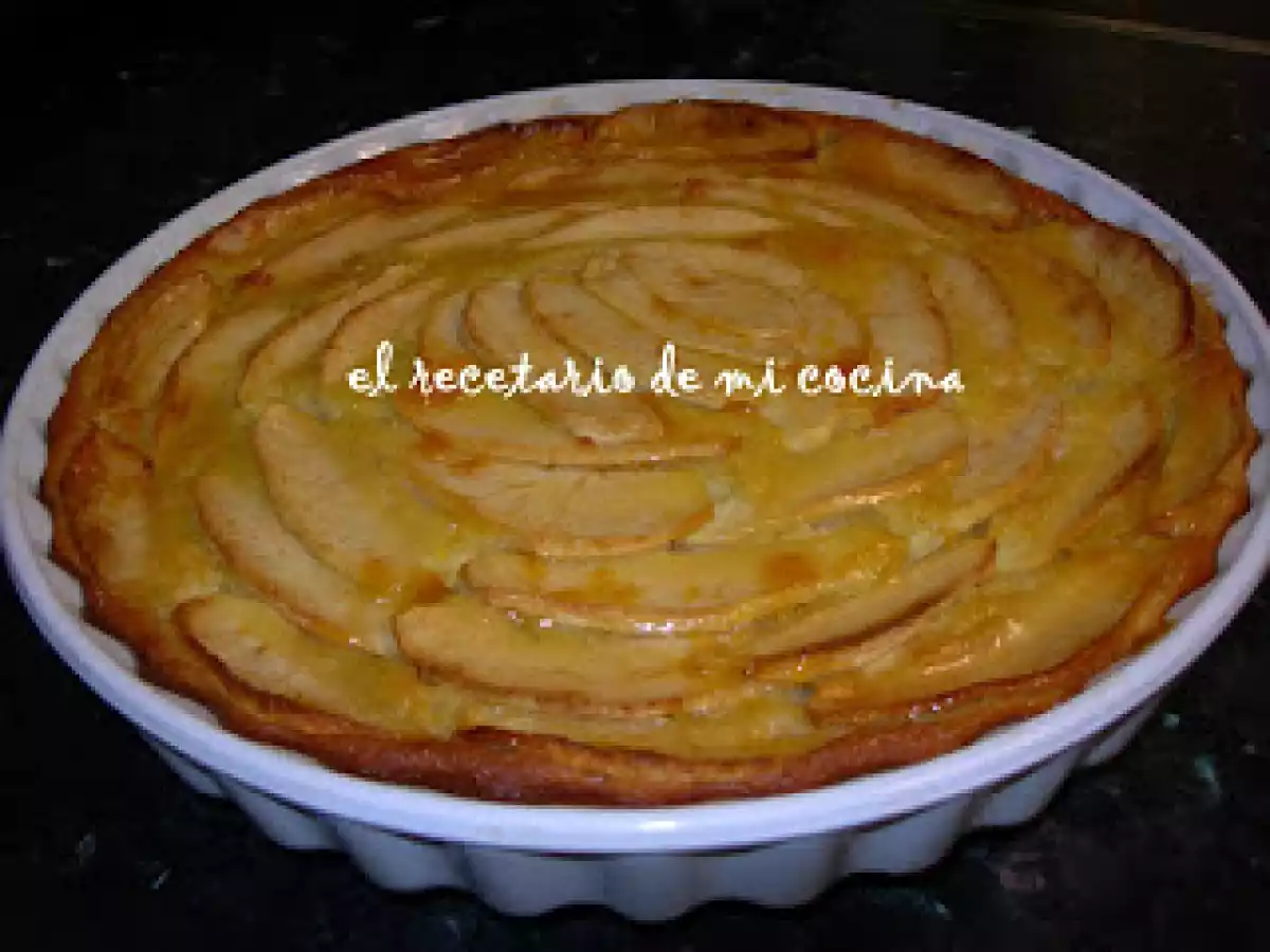 TARTA DE MANZANA SIN BASE