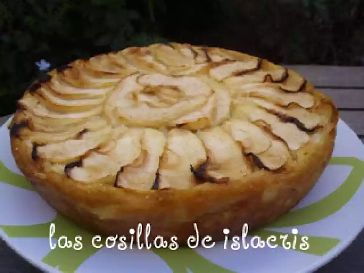 Tarta de manzana y flan en Fussioncook