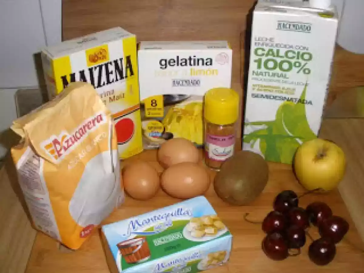 TARTA DE MANZANA Y FRUTAS CON CREMA PASTELERA. - foto 8