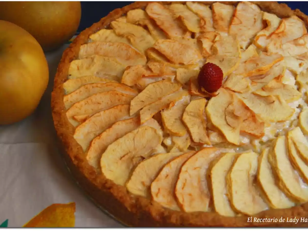 Tarta de manzana y galletas y ¡feliz día de la madre.