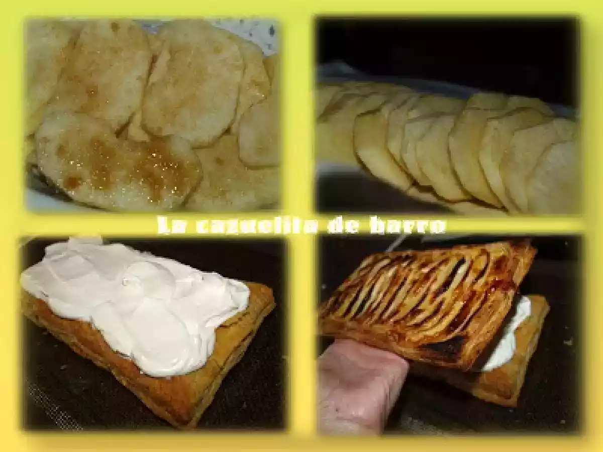 Tarta de manzana y nata