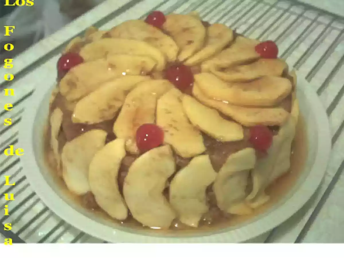 Tarta de manzanas y suizos, sin huevo