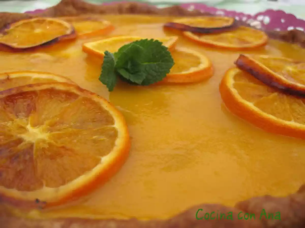 TARTA DE NARANJAS CARAMELIZADAS