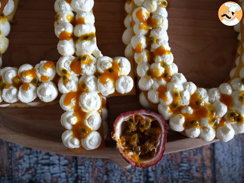Tarta de números con mango y fruta de la pasión – Number cake, foto 4