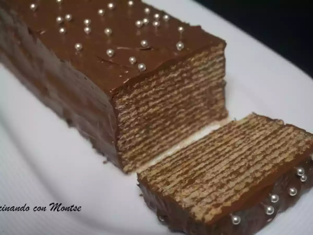 Tarta de Nutella con galletas