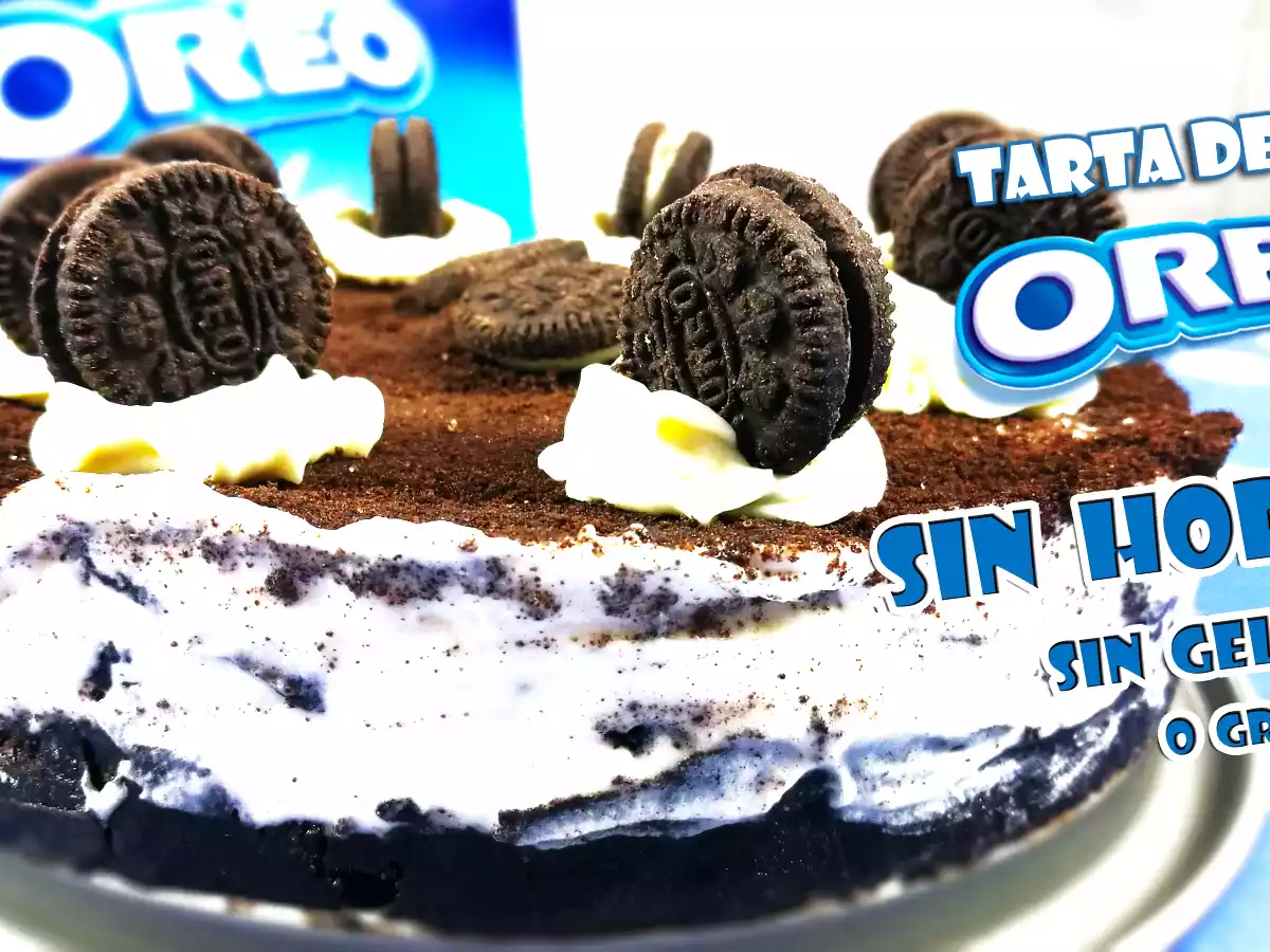 Tarta de Oreo | Sin Horno y sin gelatina o grenetina | Fácil y Deliciosa
