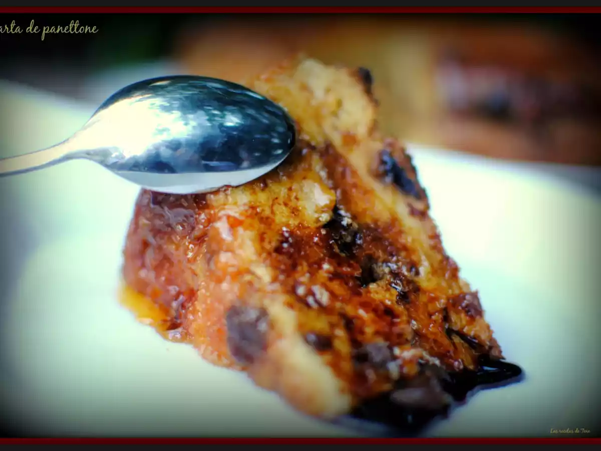 Tarta de panettone