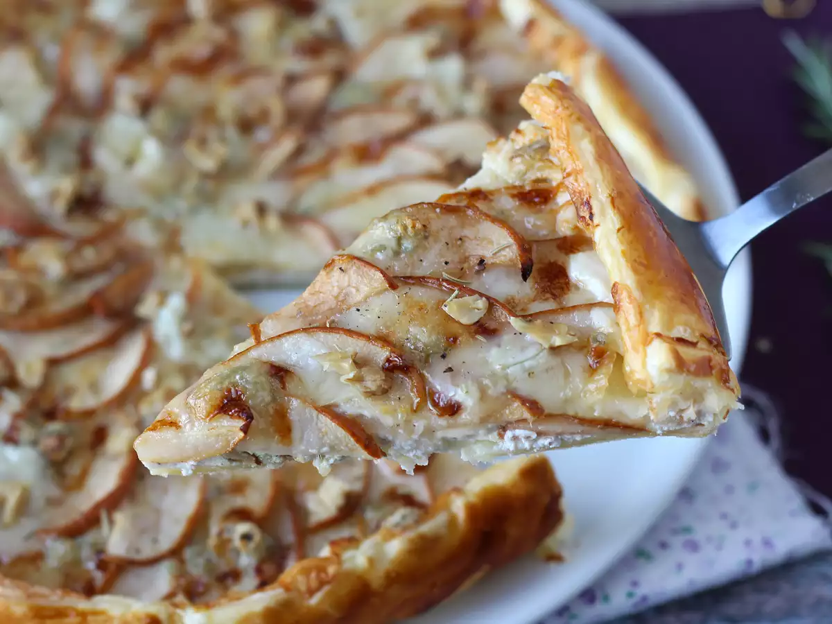 Tarta de peras, gorgonzola y nueces - foto 3