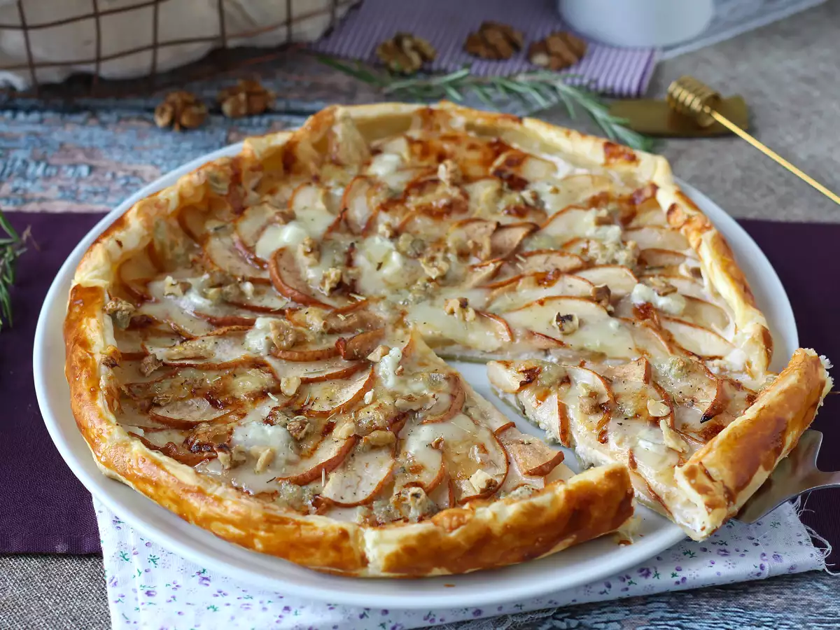 Tarta de peras, gorgonzola y nueces - foto 4