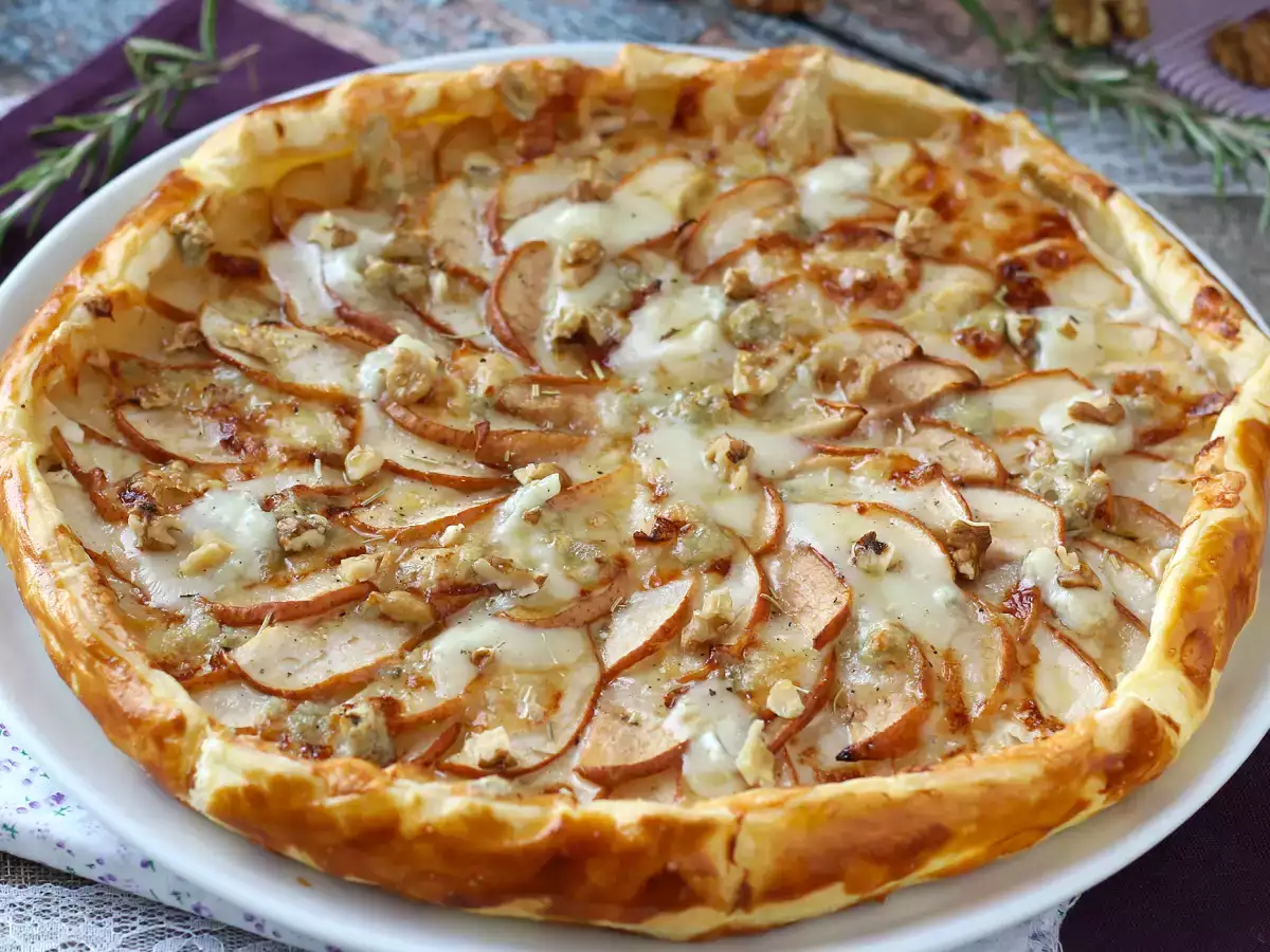 Tarta de peras, gorgonzola y nueces - foto 6