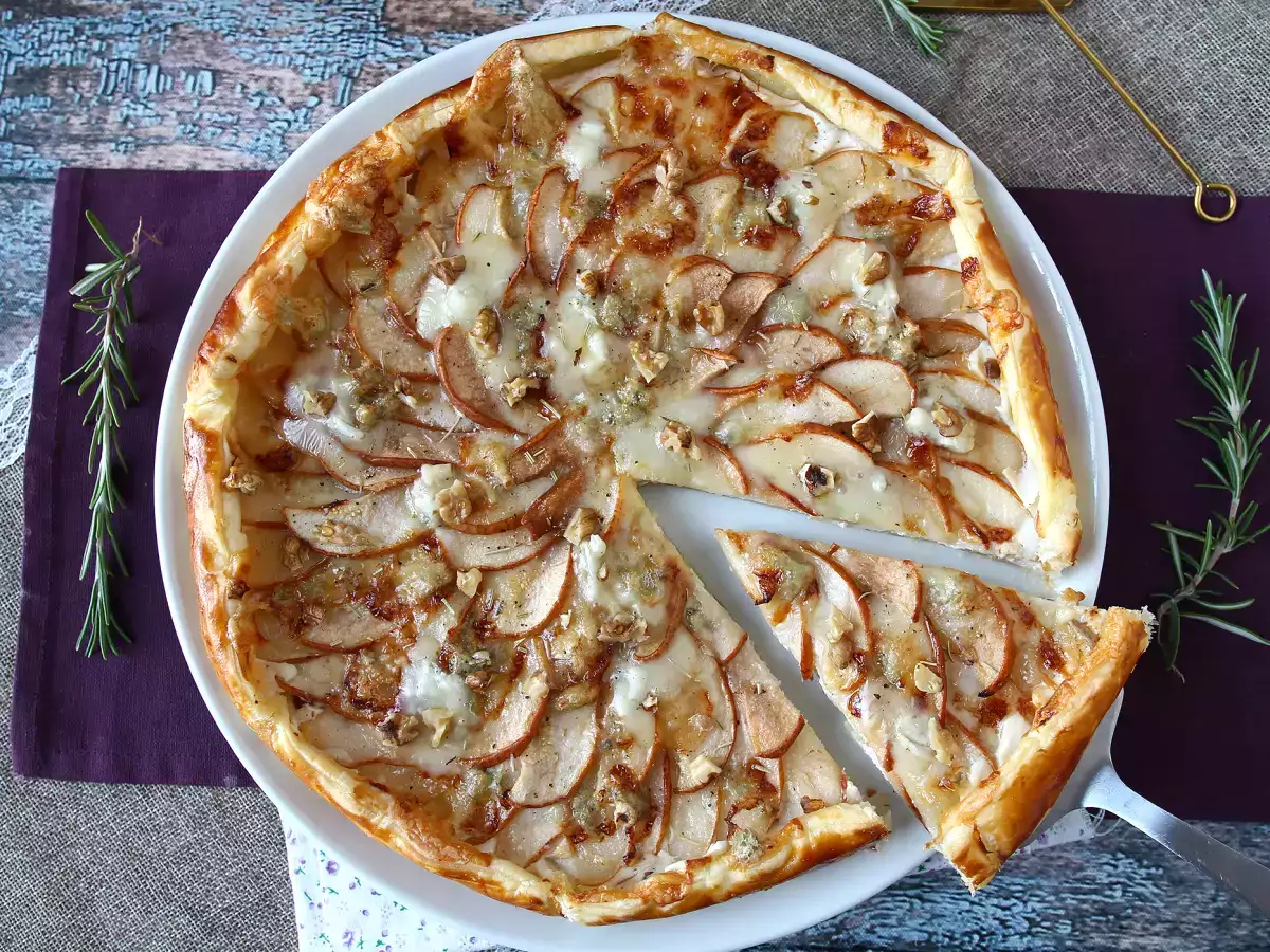 Tarta de peras, gorgonzola y nueces - foto 7