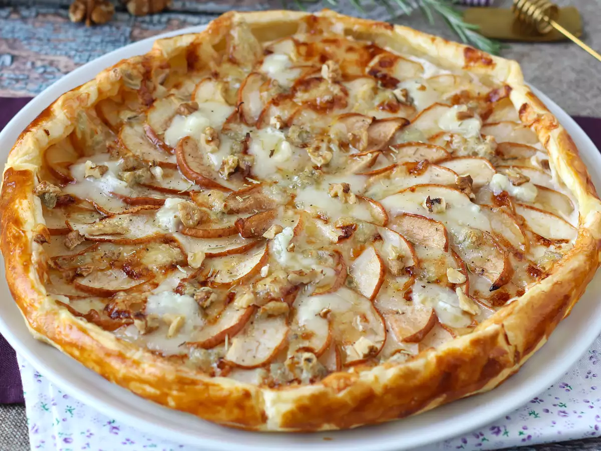 Tarta de peras, gorgonzola y nueces - foto 8