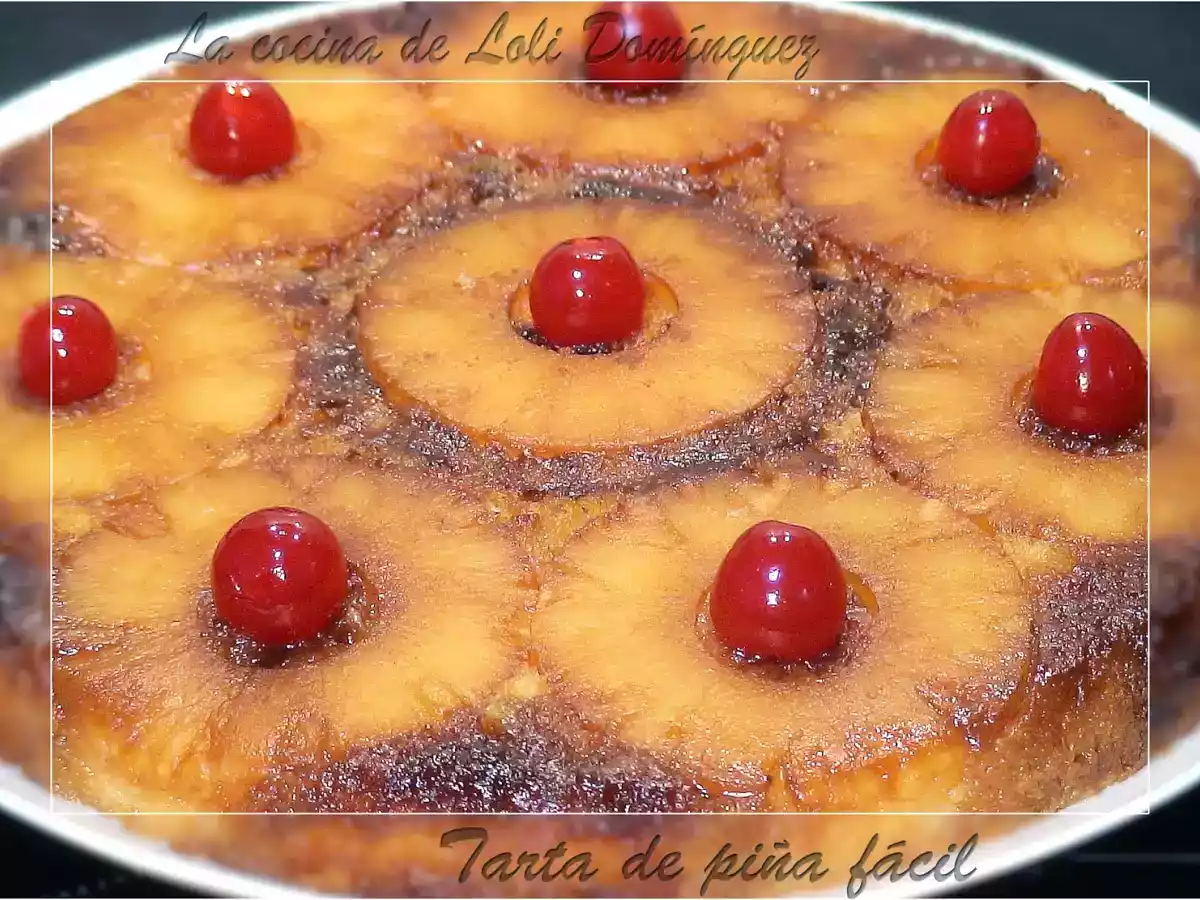 Tarta de piña fácil