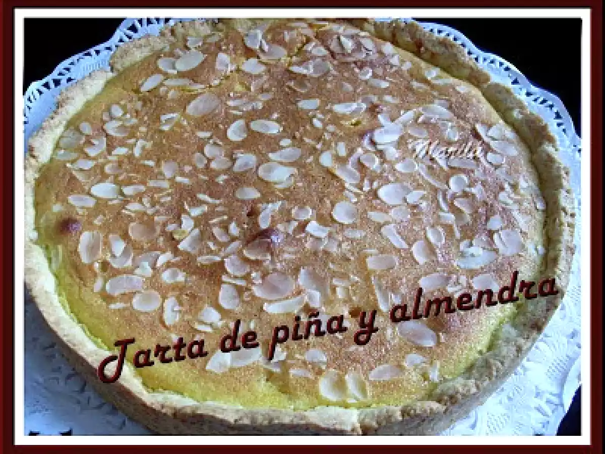 TARTA DE PIÑA Y ALMENDRA