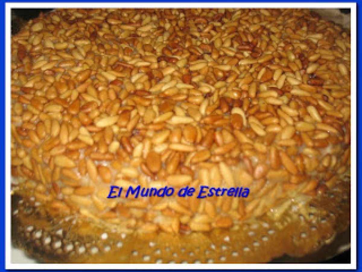 Receta de tarta de piñones fácil y deliciosa
