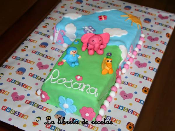 Tarta de pocoyo para el primer cumple de rosana (y de limón para su padrino)