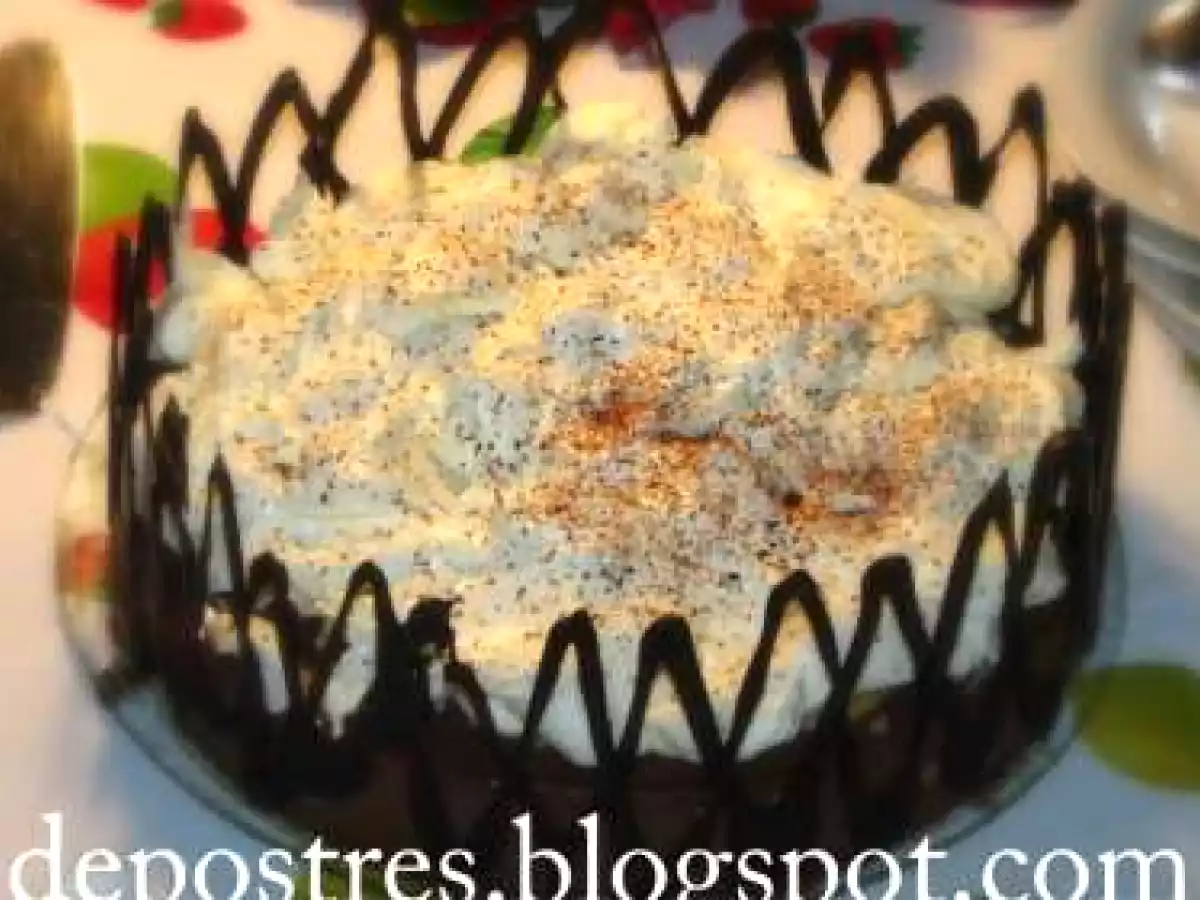 Tarta de profiteroles