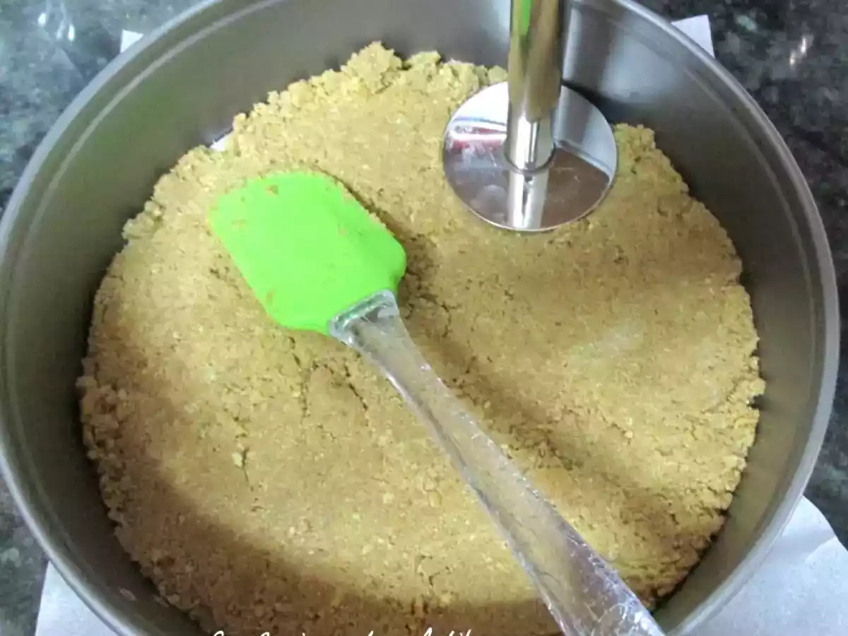 Tarta de queso al horno con mermelada de mango - foto 4