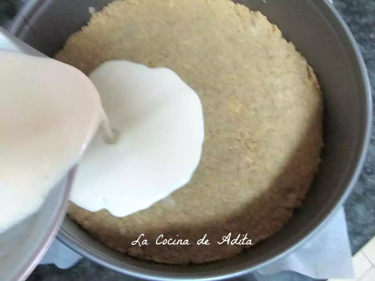 Tarta de queso al horno con mermelada de mango - foto 10