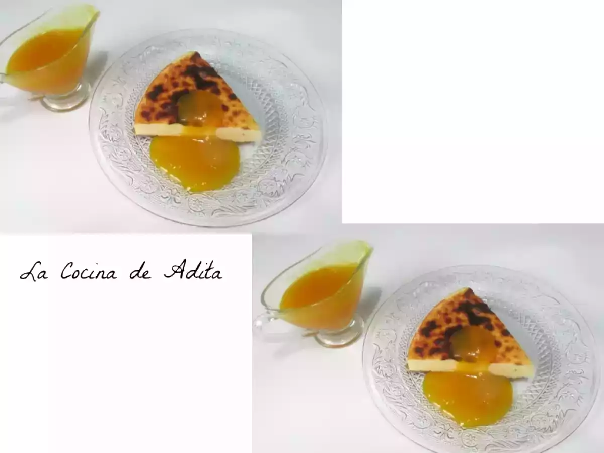 Tarta de queso al horno con mermelada de mango - foto 13