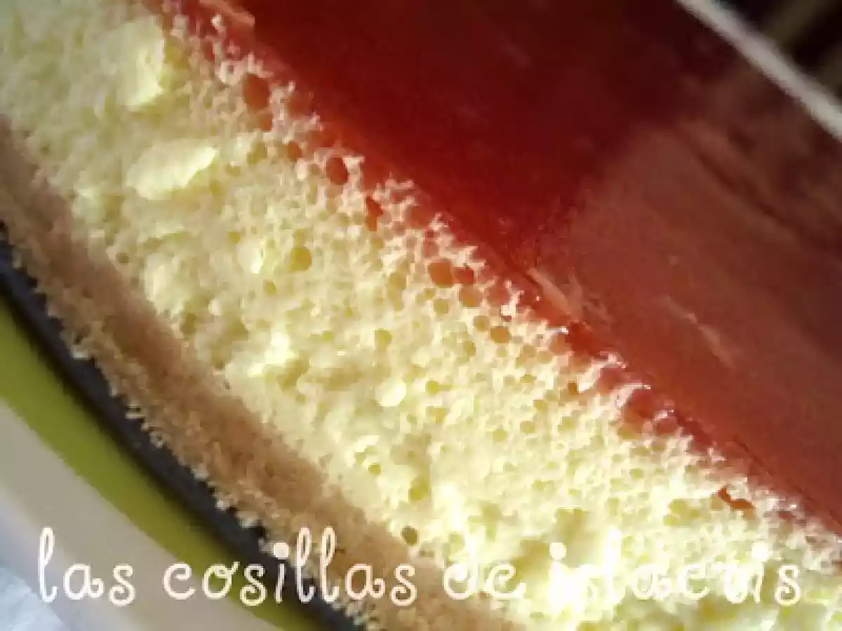 Tarta de queso al limón con mermelada de fresas - foto 2