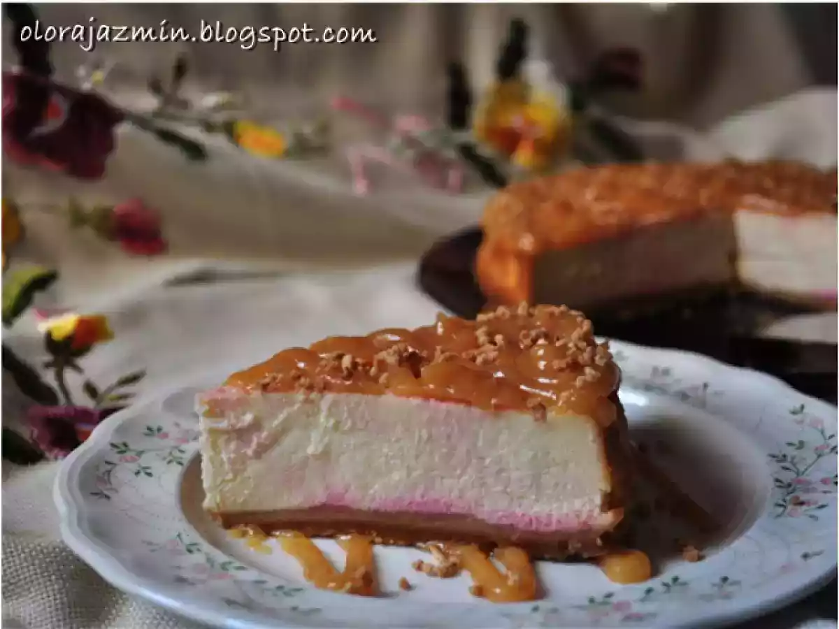 Tarta de queso americana con toffee de miel - foto 2