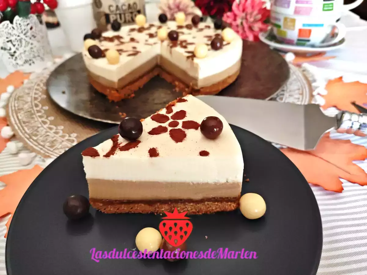 Tarta de Queso, chocolate blanco y café - foto 2