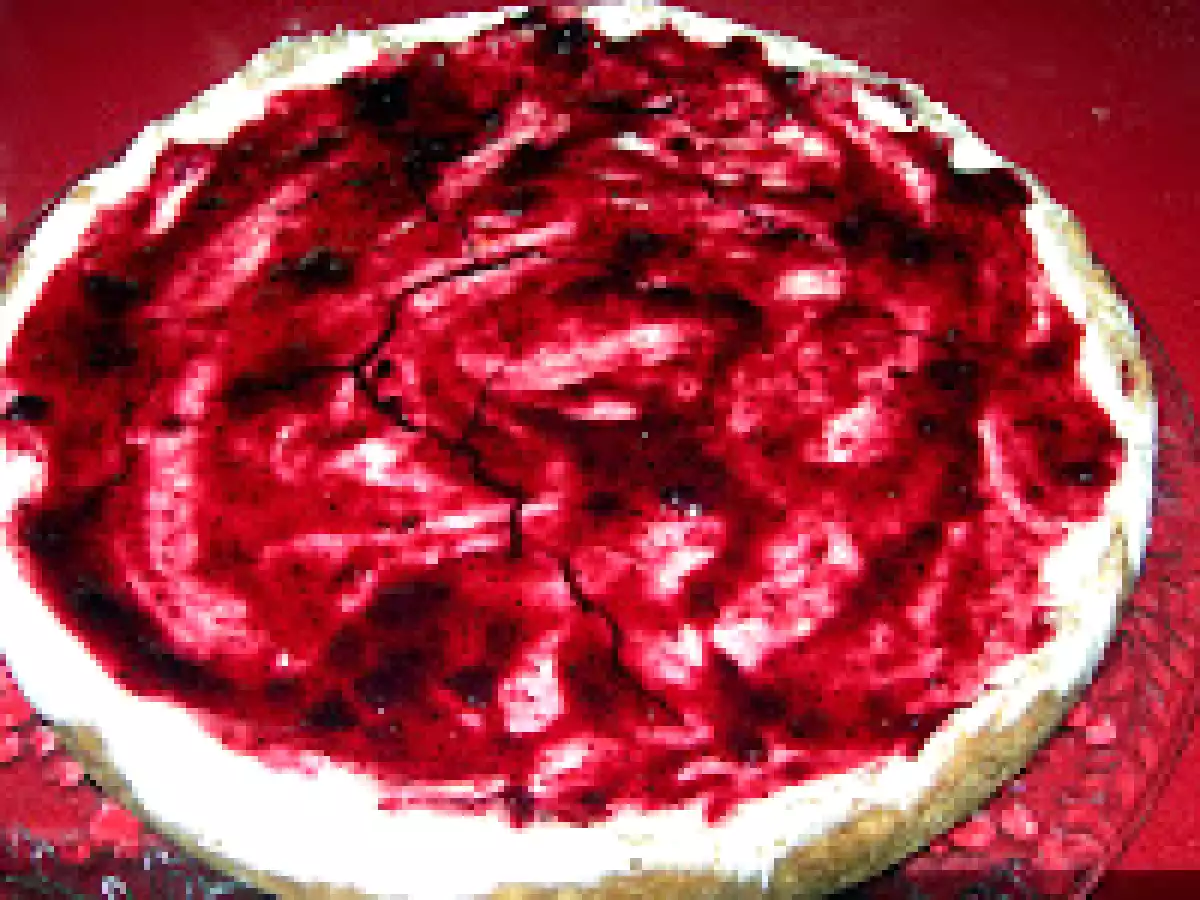Tarta de queso con arándanos en microondas. Paso a paso - foto 2