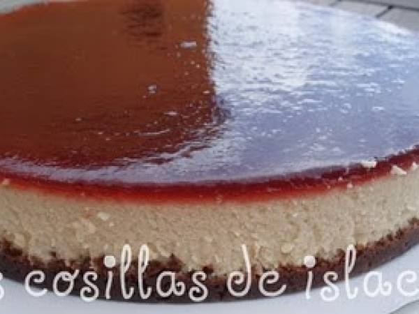 Tarta de queso con chocolate blanco (al horno)