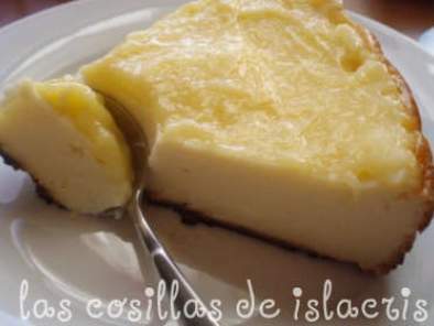 Tarta de queso con lemond curd en Fussioncook