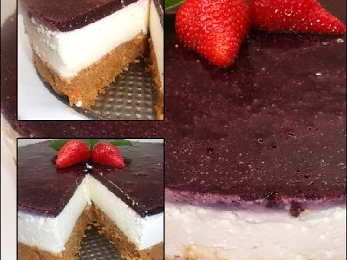 Tarta de queso con mermelada de arándanos - foto 4