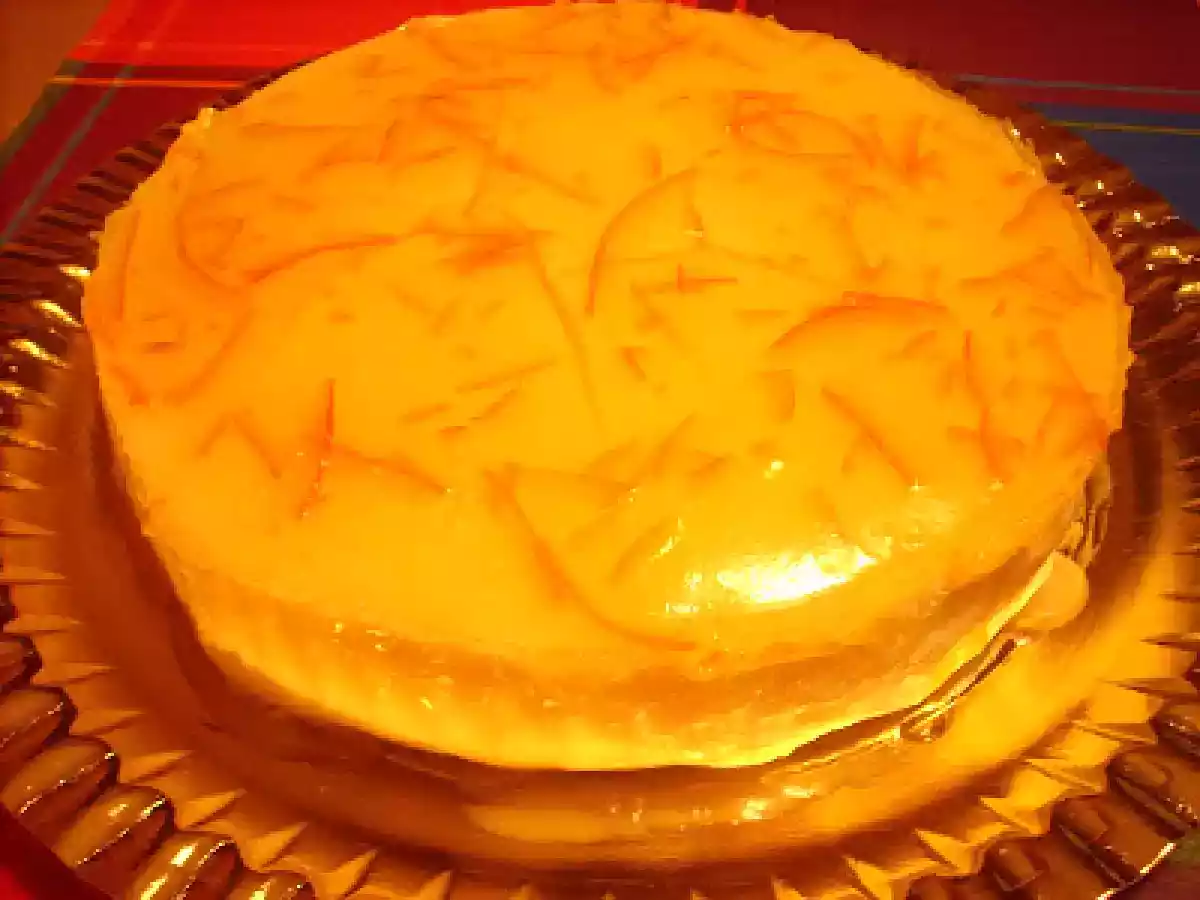 TARTA DE QUESO CON MERMELADA DE NARANJA AMARGA