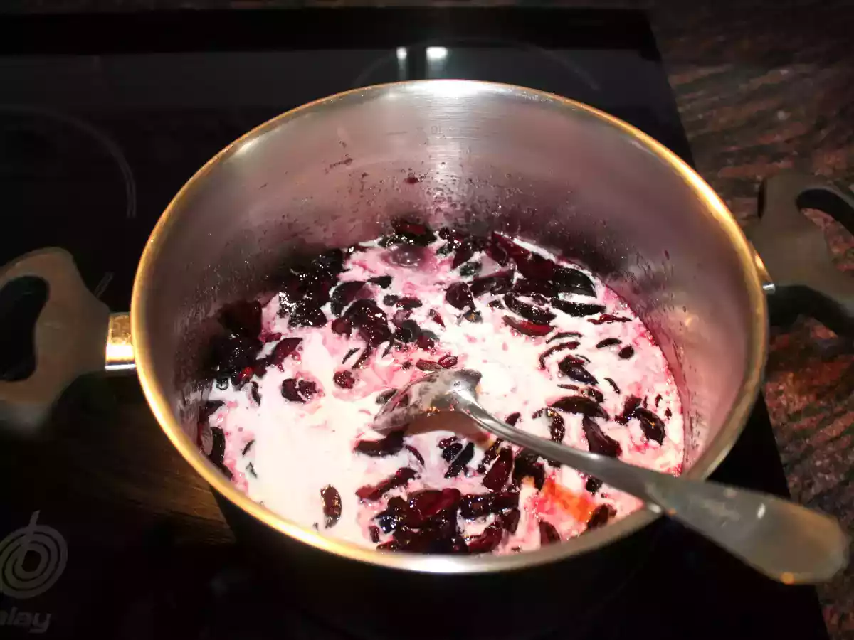 Tarta de queso con salsa de cerezas. - foto 5