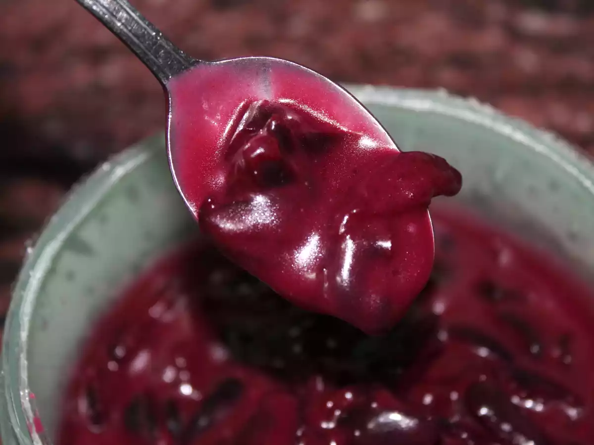 Tarta de queso con salsa de cerezas. - foto 6