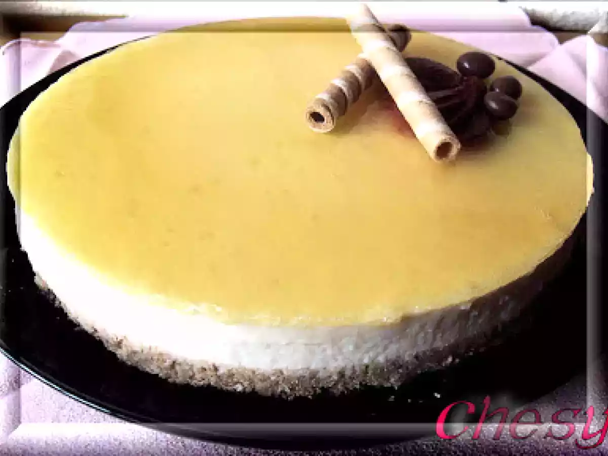 Tarta de Queso Crema y Pera