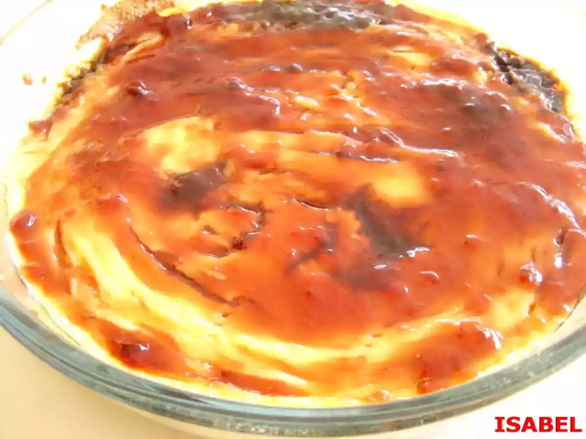 Tarta de queso en microondas