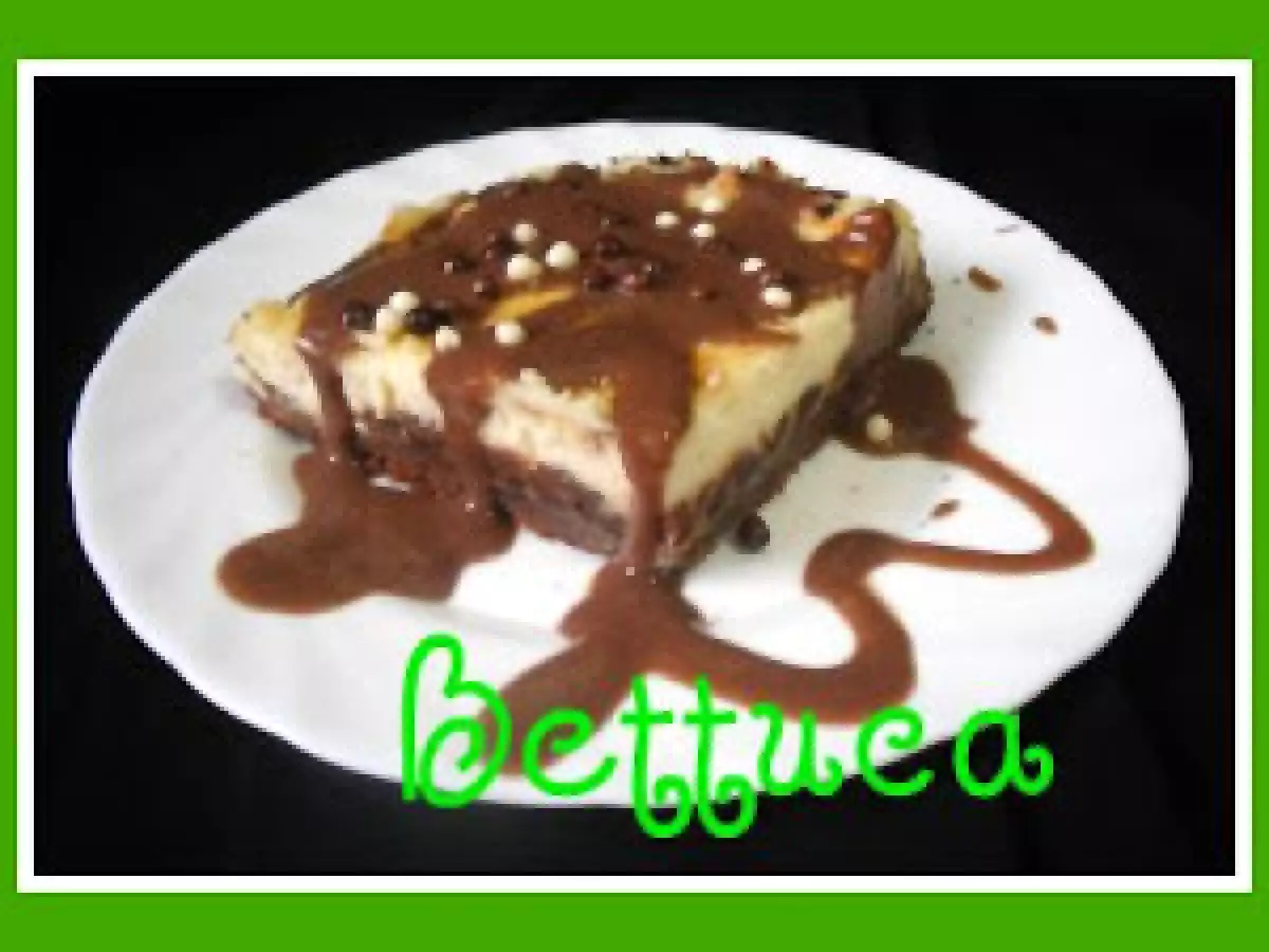 Tarta de queso fresco y chocolate