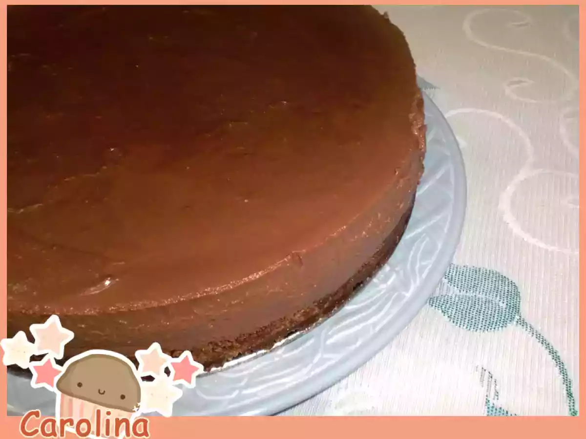 Tarta de Queso fría de Chocolate 25 Cumpleaños!!