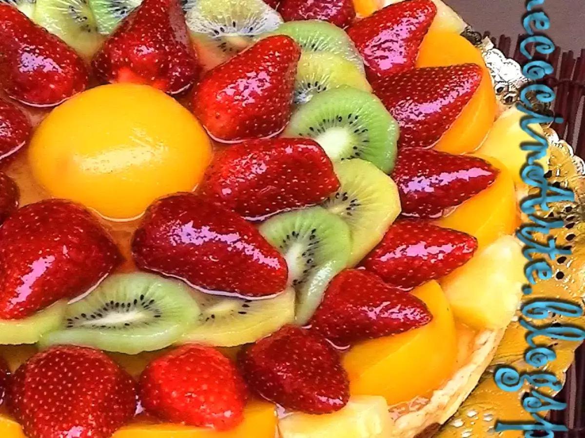 Tarta de Queso, Jazmín y Frutas