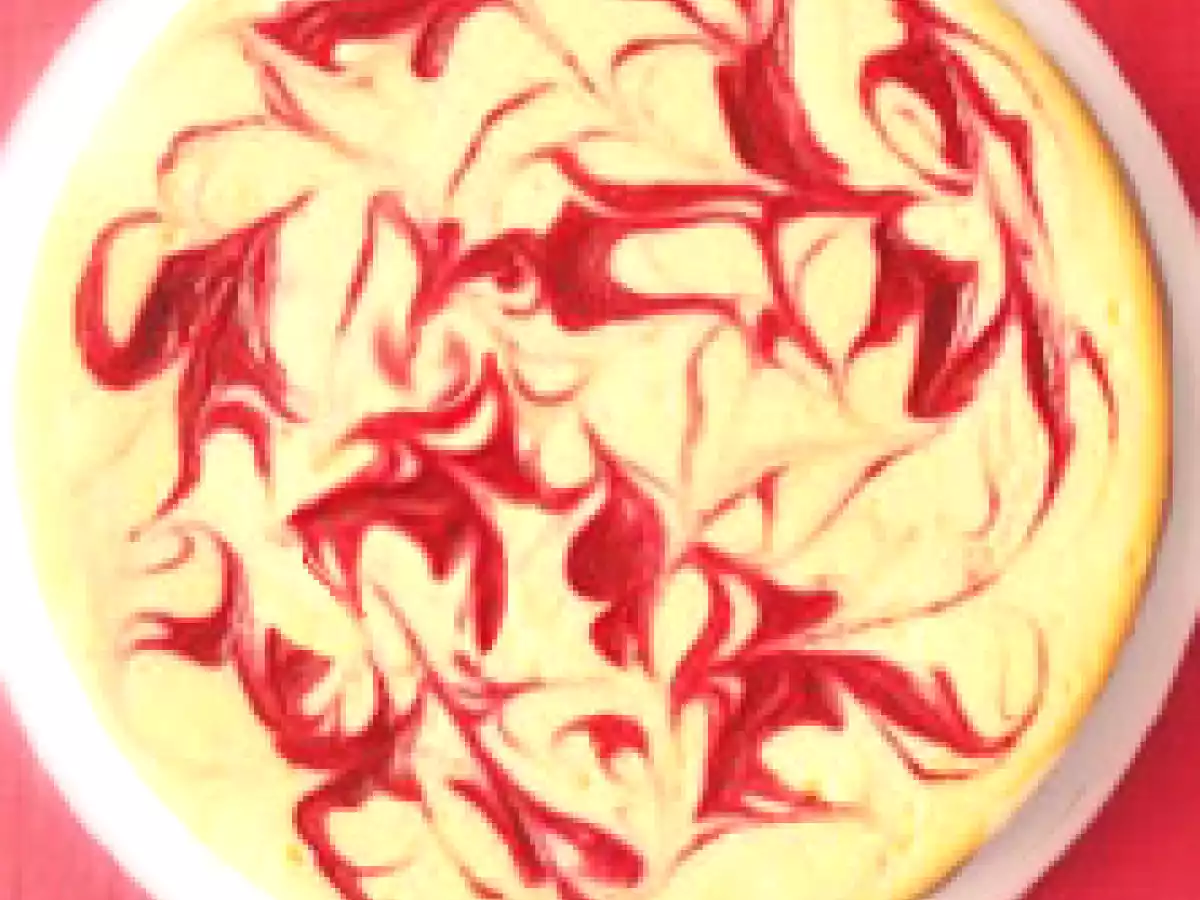 Tarta de queso (Pastel de queso o Cheesecake) marmoleado