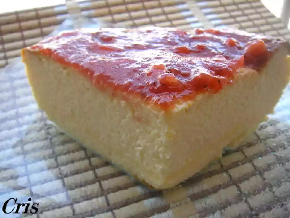 Tarta de queso quark.
