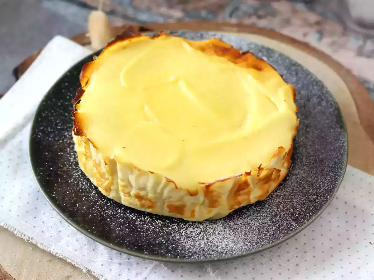 Tarta de queso ricotta con solo 4 ingredientes - foto 3