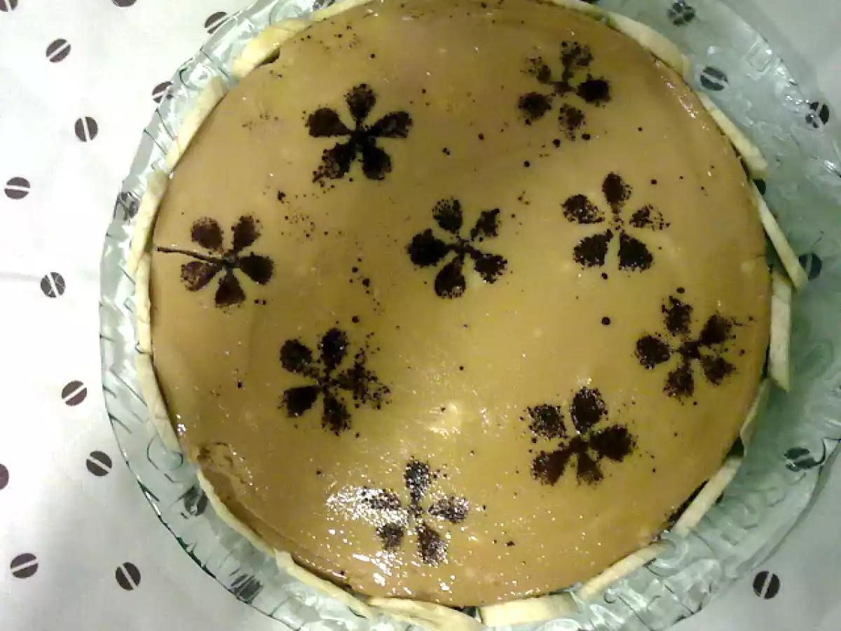 Tarta de queso y café