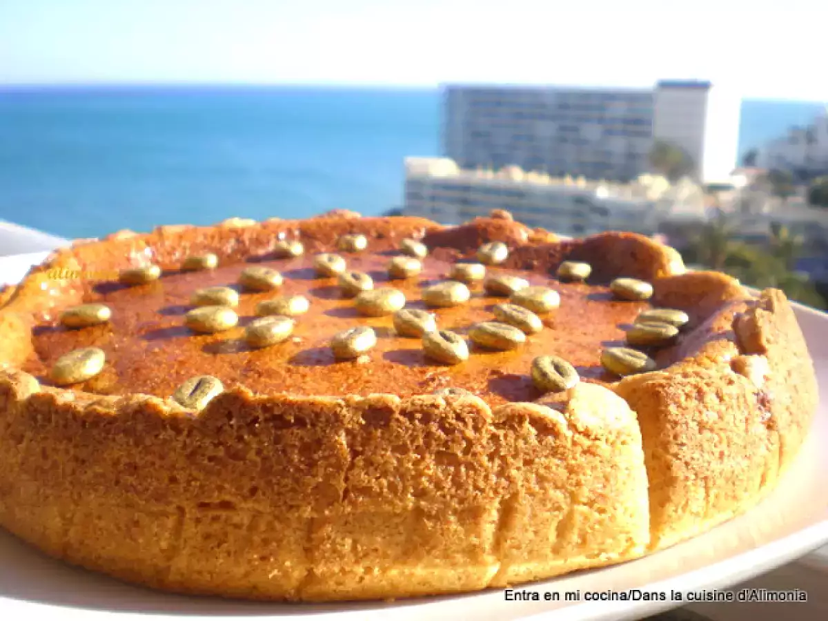 Tarta de queso y cafe/ tarte au fromage blanc et café