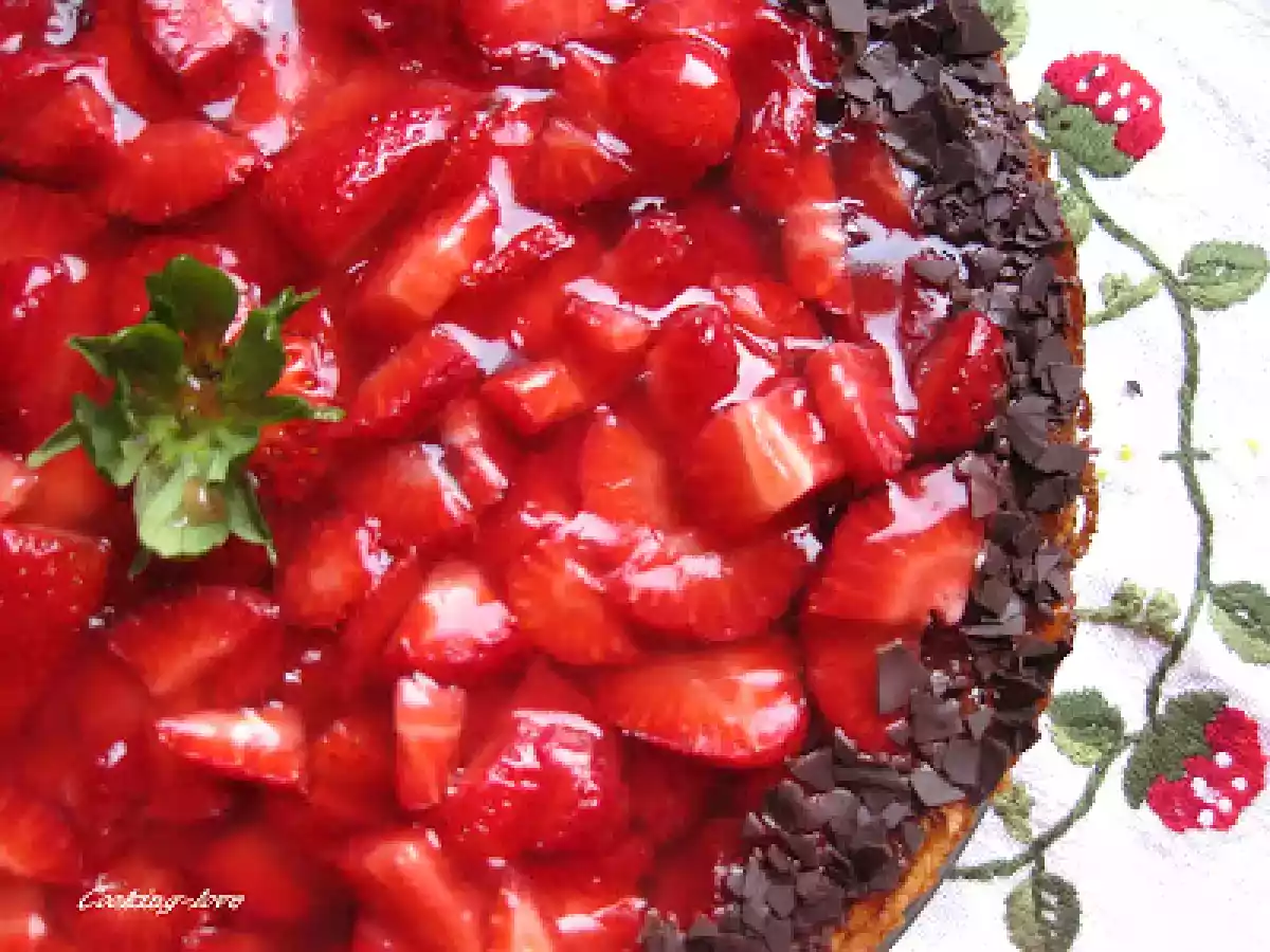 Tarta de queso y fresas deliciosa y fácil