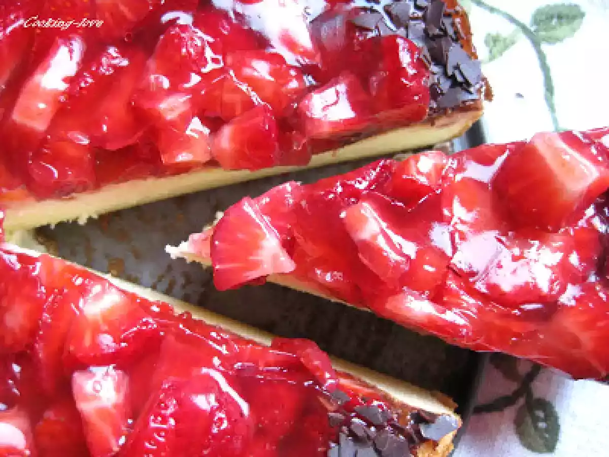Tarta de queso y fresas deliciosa y fácil - foto 2